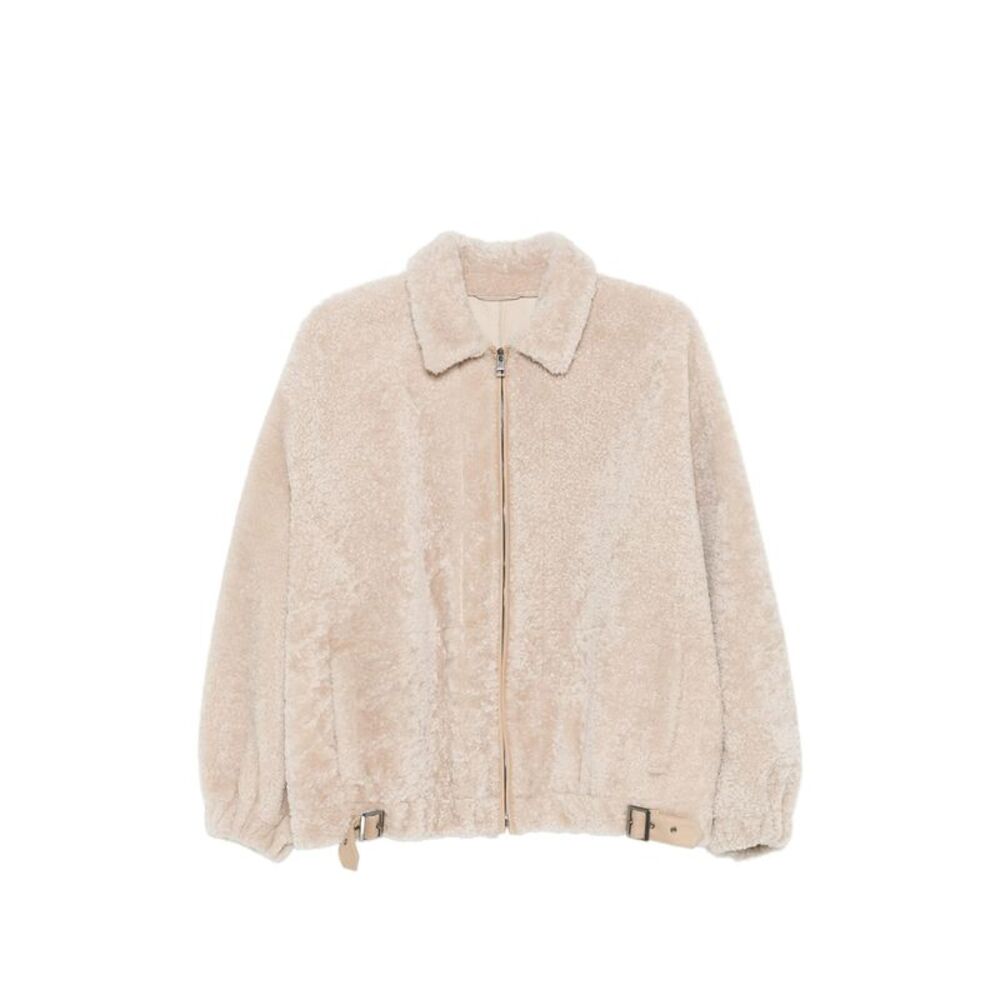 Simonetta Ravizza Neutrals Jackets - Faux Fur & Shearling Jackets Women